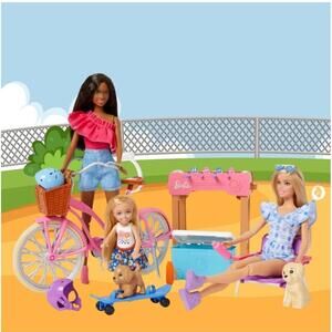 Barbie 12” Backyard Fun Playset Build-up Doll